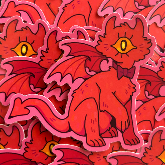 Cat Demon Sticker