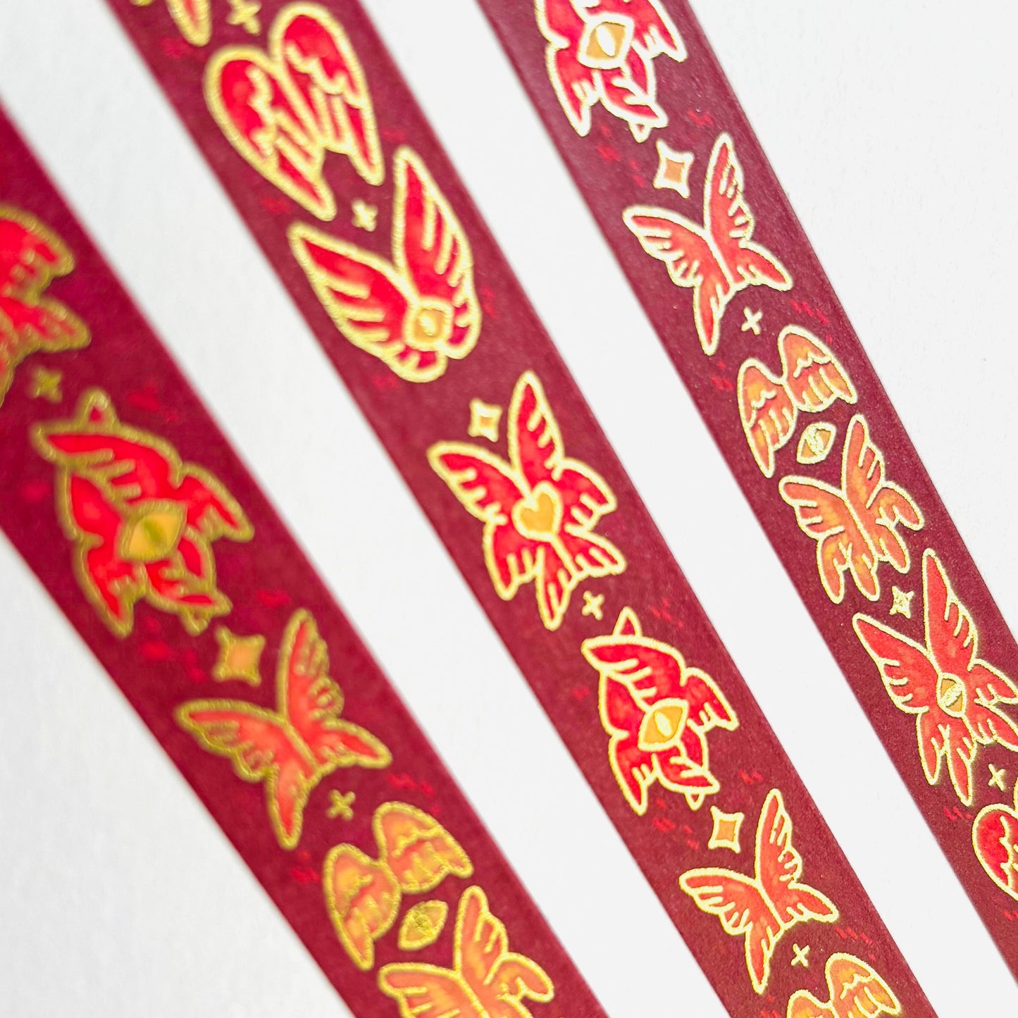 Red Seraphim Gold Foil Washi Tape