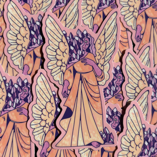 Amethyst Angel Sticker