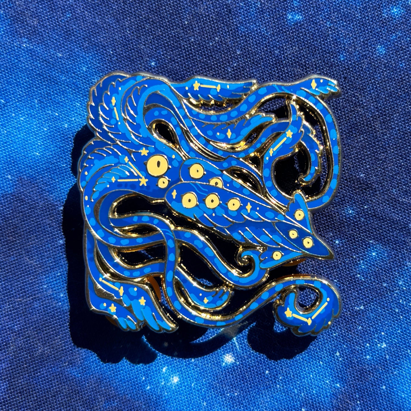 Starry Squid Pin