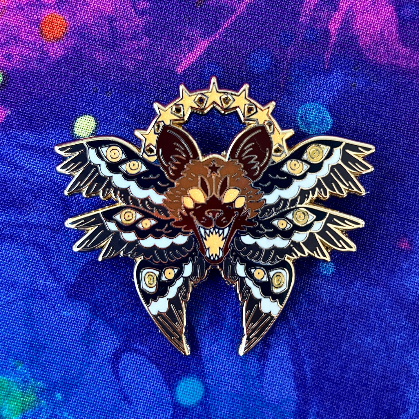 African Wild Dog Angel Pins