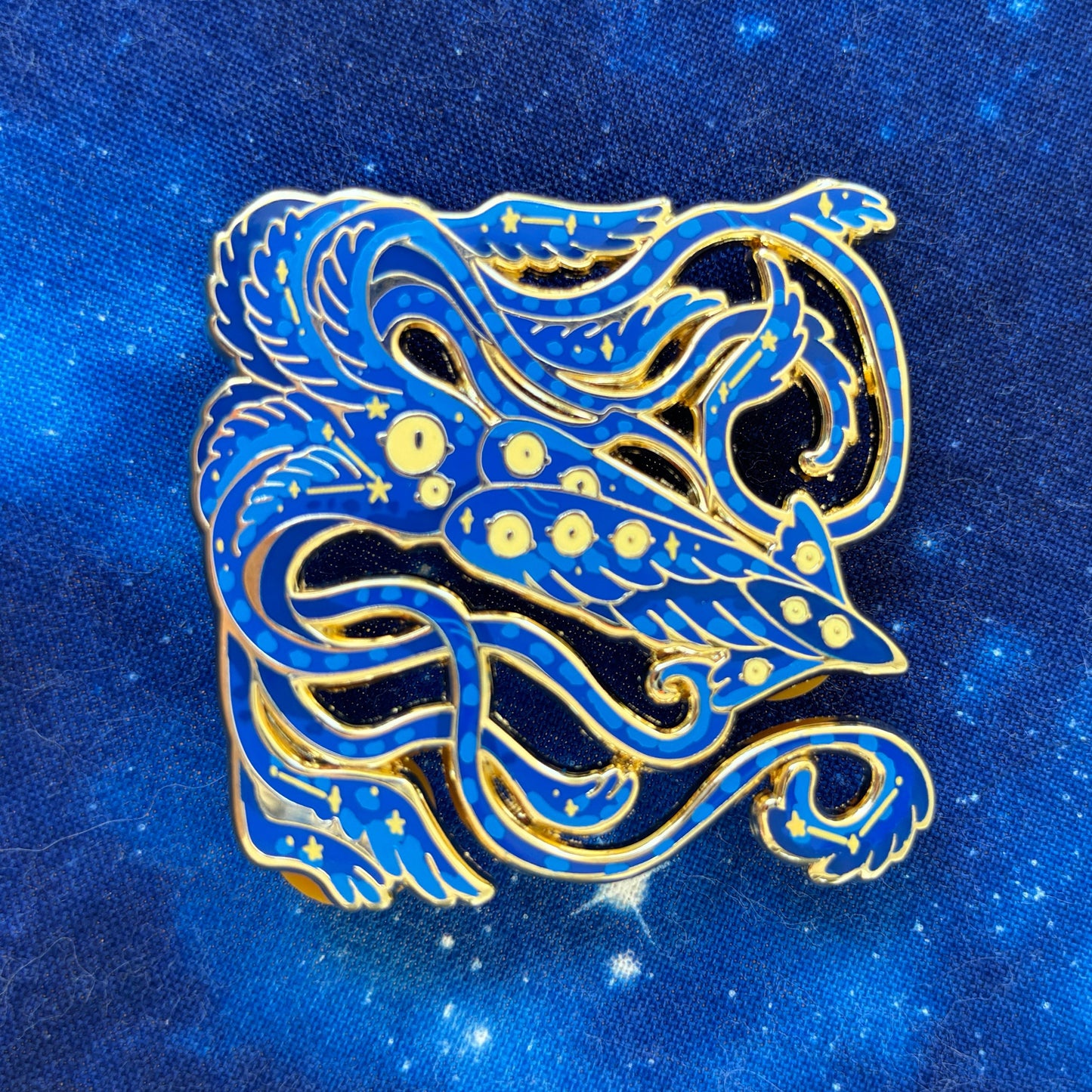 Starry Squid Pin