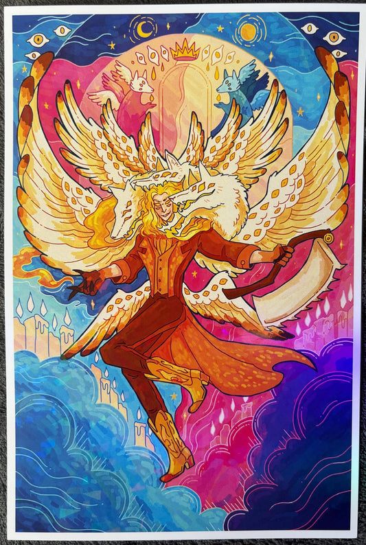 The Angel Samiel - 6 x 9 Holographic Art Print