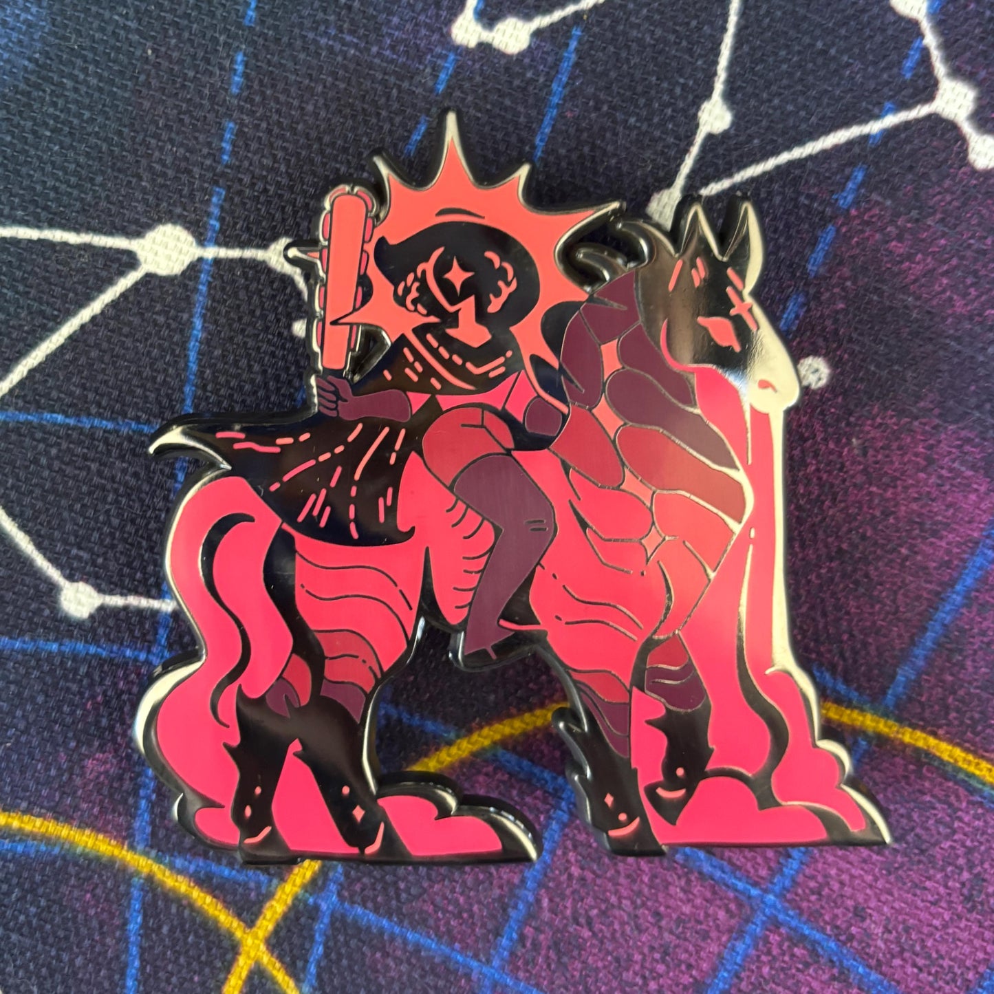 Red Horseman Pin