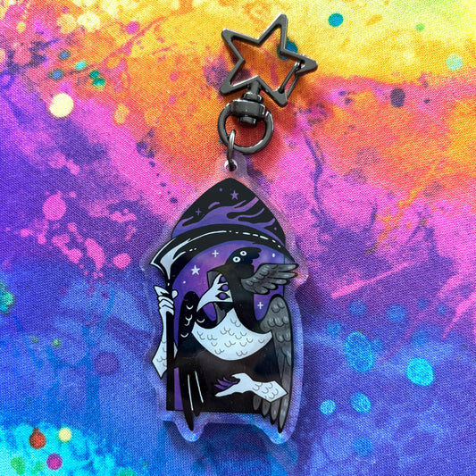 Asexual Angel Keychain - Alternate Design