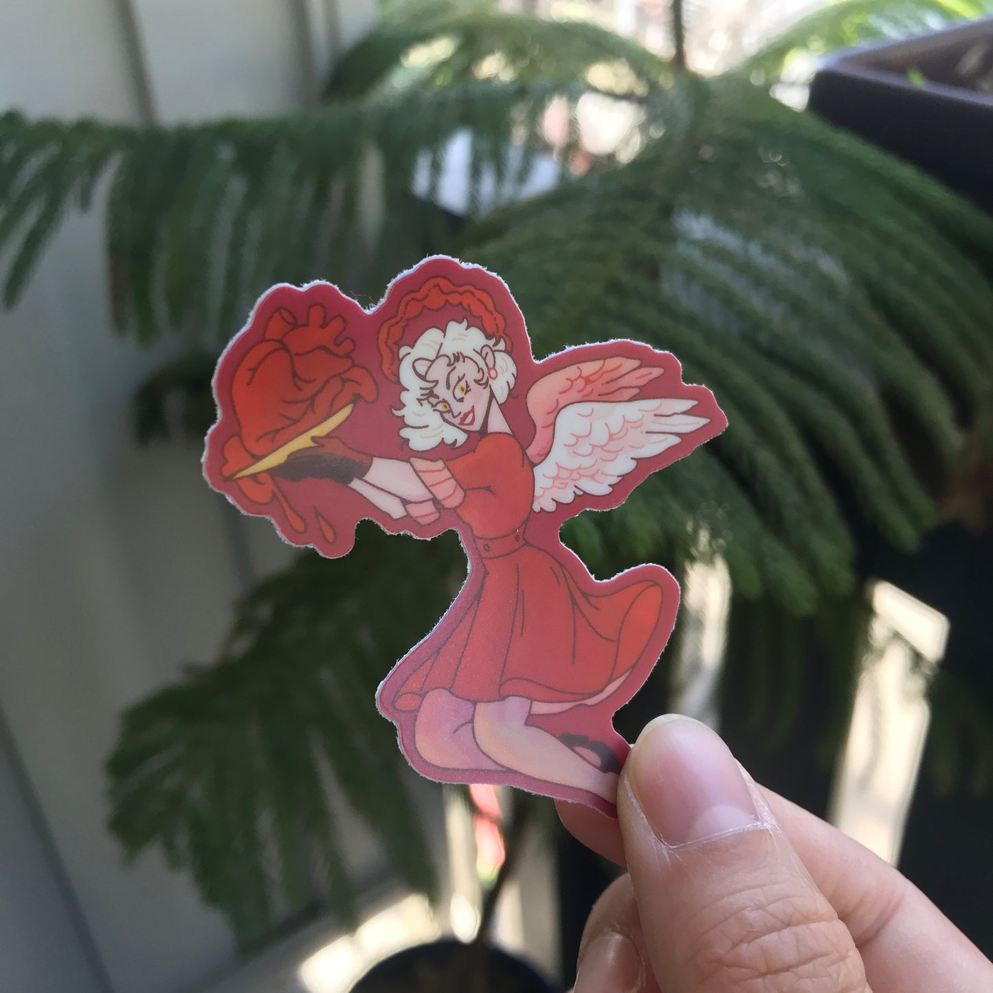 Angel of Blood Holographic Sticker