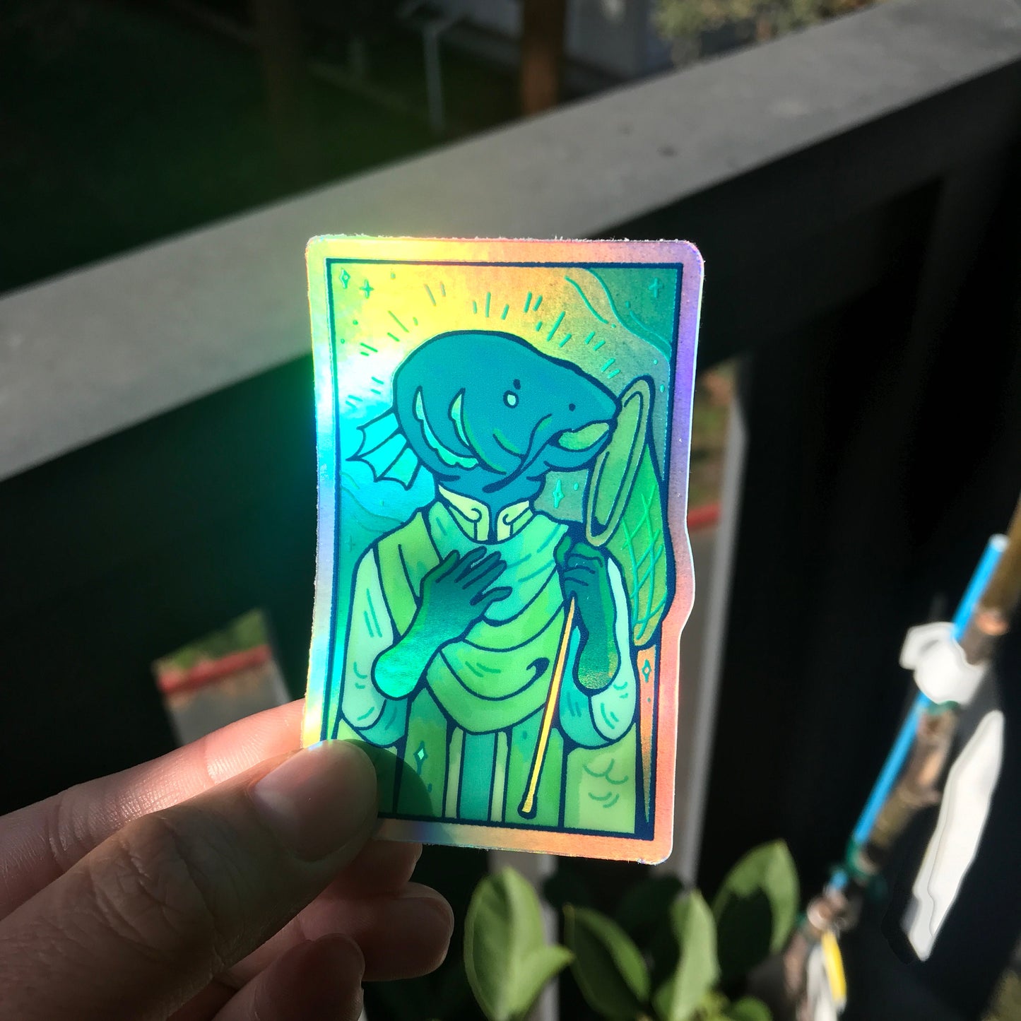 Saint of Empty Nets Holographic Sticker