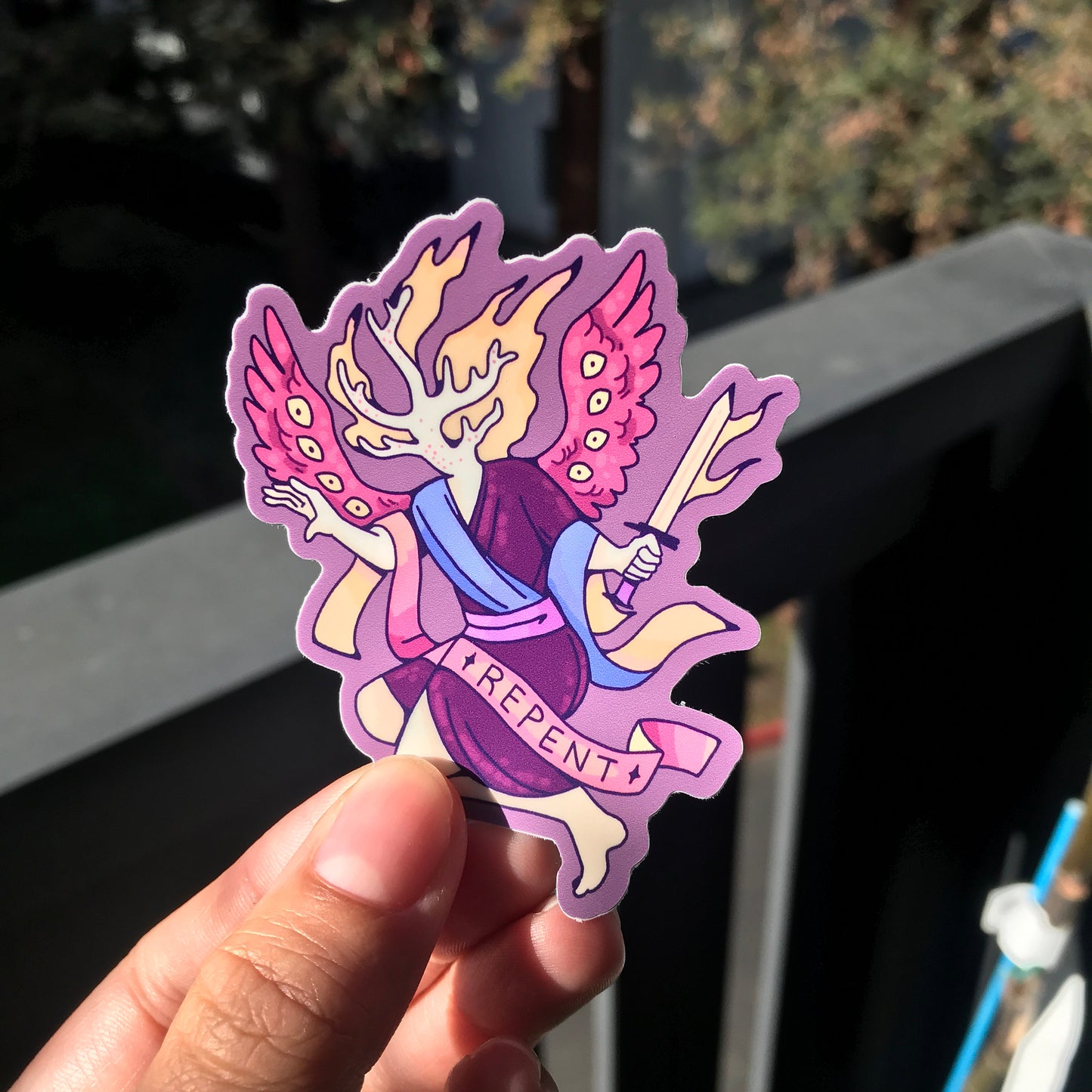 Coral Angel Sticker