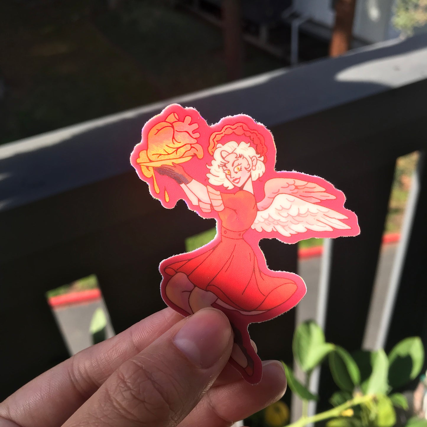 Angel of Blood Holographic Sticker